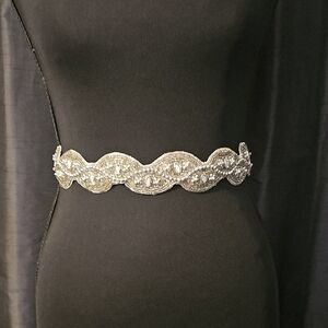 TTK Silver Embellished Women's Belt